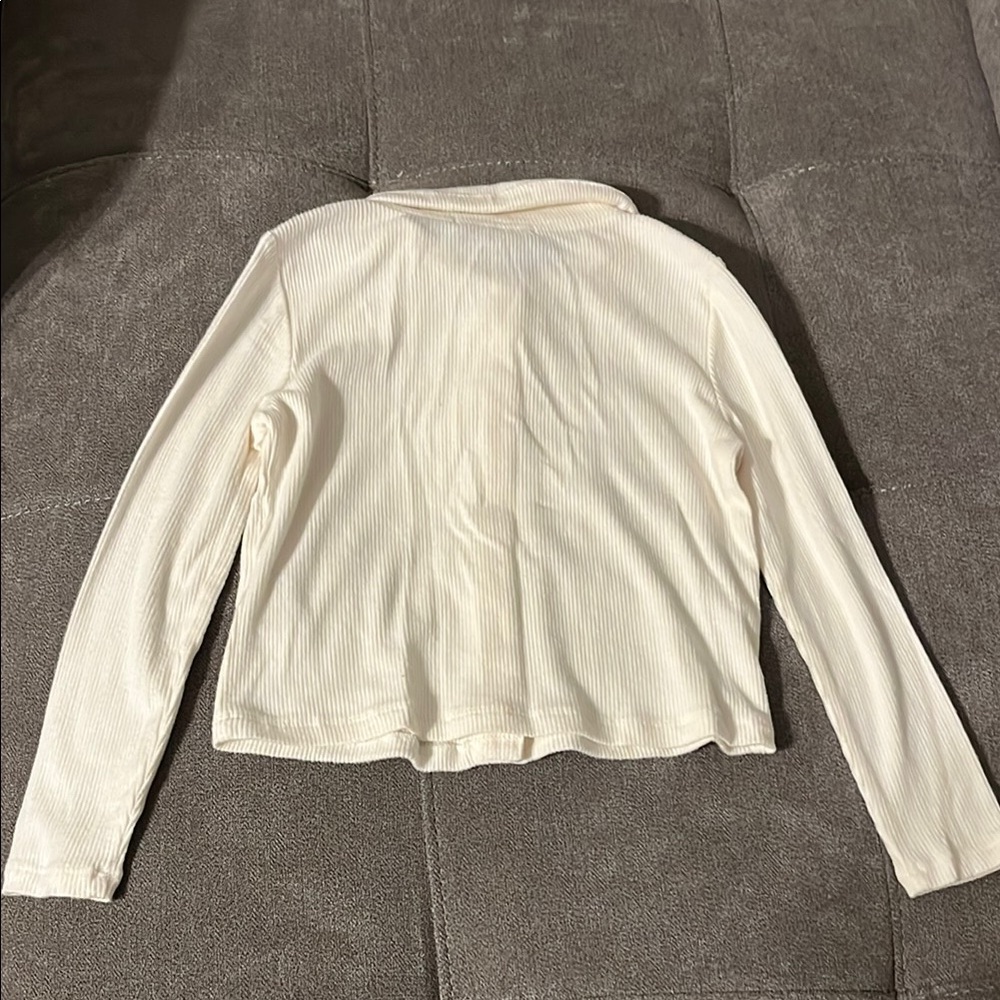 Copper Key Ivory Ribbed Knit Top - Picture 6 of 8